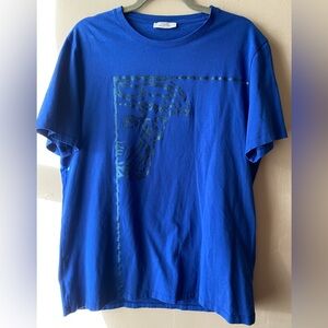 Versace Royal Blue Medusa Graphic T-Shirt